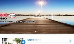 沭陽縣*潮人造板有限公司制作網(wǎng)站平面設計案例作品
